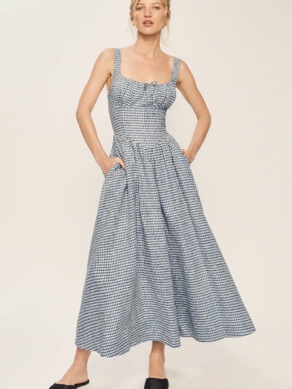 Reformation Balia Linen Dress - 8